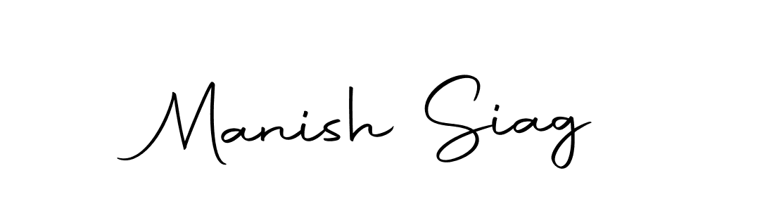 Create a beautiful signature design for name Manish Siag. With this signature (Autography-DOLnW) fonts, you can make a handwritten signature for free. Manish Siag signature style 10 images and pictures png