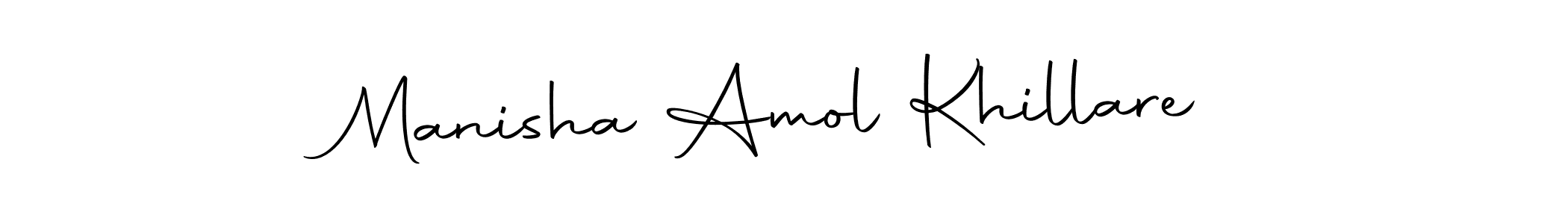 How to make Manisha Amol Khillare signature? Autography-DOLnW is a professional autograph style. Create handwritten signature for Manisha Amol Khillare name. Manisha Amol Khillare signature style 10 images and pictures png