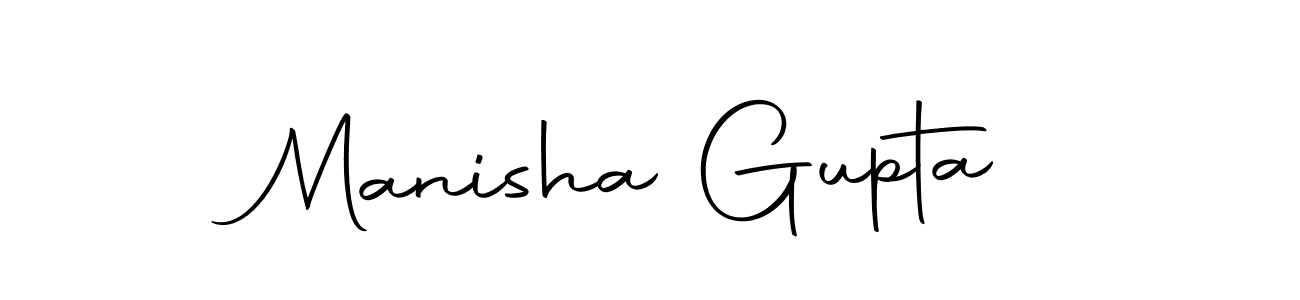 Create a beautiful signature design for name Manisha Gupta. With this signature (Autography-DOLnW) fonts, you can make a handwritten signature for free. Manisha Gupta signature style 10 images and pictures png