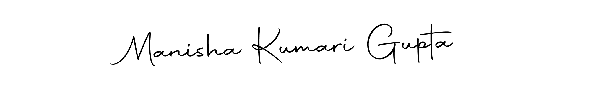 Design your own signature with our free online signature maker. With this signature software, you can create a handwritten (Autography-DOLnW) signature for name Manisha Kumari Gupta. Manisha Kumari Gupta signature style 10 images and pictures png