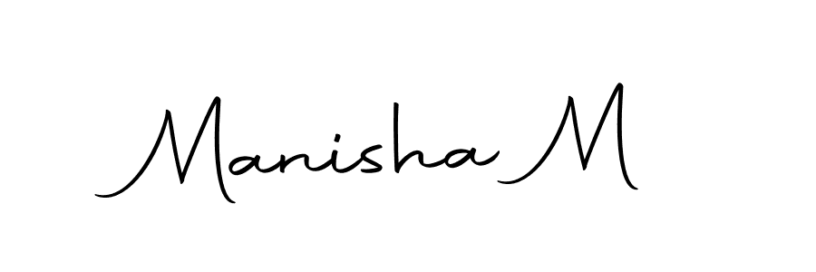 Make a beautiful signature design for name Manisha M. With this signature (Autography-DOLnW) style, you can create a handwritten signature for free. Manisha M signature style 10 images and pictures png