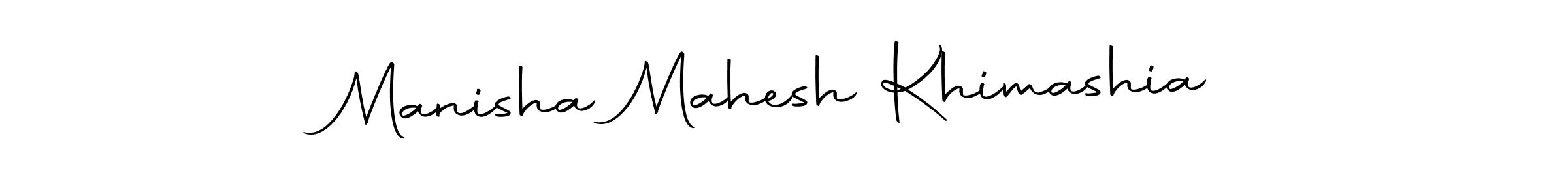 You should practise on your own different ways (Autography-DOLnW) to write your name (Manisha Mahesh Khimashia) in signature. don't let someone else do it for you. Manisha Mahesh Khimashia signature style 10 images and pictures png