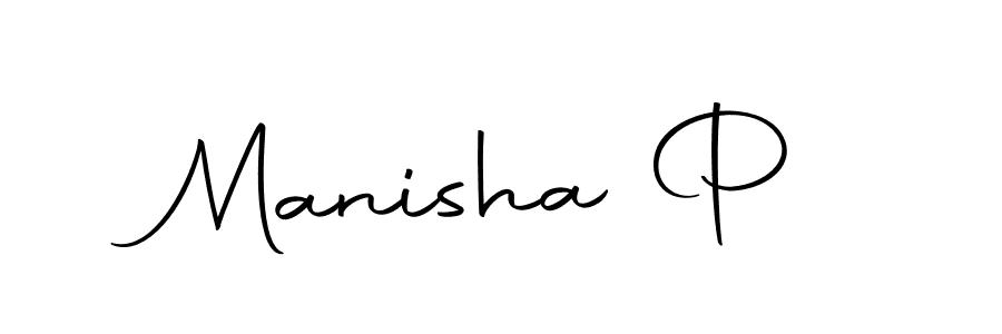 Make a beautiful signature design for name Manisha P. With this signature (Autography-DOLnW) style, you can create a handwritten signature for free. Manisha P signature style 10 images and pictures png