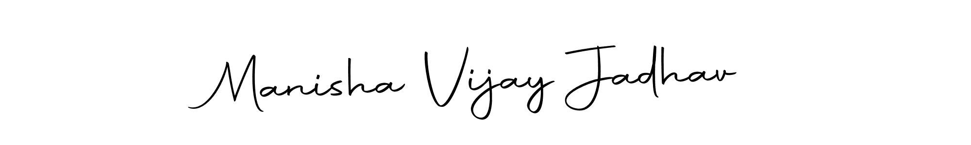 Use a signature maker to create a handwritten signature online. With this signature software, you can design (Autography-DOLnW) your own signature for name Manisha Vijay Jadhav. Manisha Vijay Jadhav signature style 10 images and pictures png