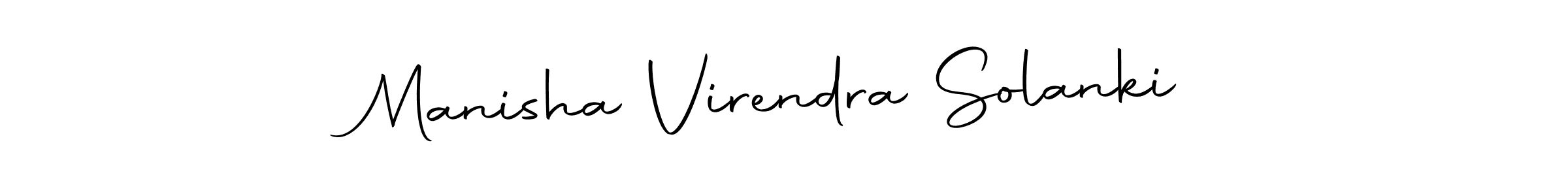 Make a beautiful signature design for name Manisha Virendra Solanki. With this signature (Autography-DOLnW) style, you can create a handwritten signature for free. Manisha Virendra Solanki signature style 10 images and pictures png