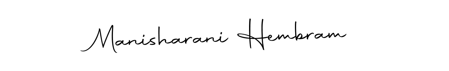 Create a beautiful signature design for name Manisharani Hembram. With this signature (Autography-DOLnW) fonts, you can make a handwritten signature for free. Manisharani Hembram signature style 10 images and pictures png