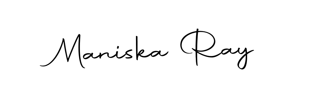 How to make Maniska Ray name signature. Use Autography-DOLnW style for creating short signs online. This is the latest handwritten sign. Maniska Ray signature style 10 images and pictures png