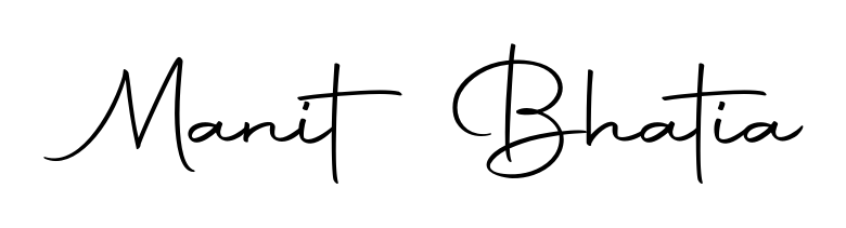 It looks like you need a new signature style for name Manit Bhatia. Design unique handwritten (Autography-DOLnW) signature with our free signature maker in just a few clicks. Manit Bhatia signature style 10 images and pictures png