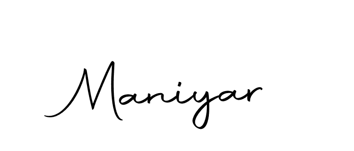 Use a signature maker to create a handwritten signature online. With this signature software, you can design (Autography-DOLnW) your own signature for name Maniyar. Maniyar signature style 10 images and pictures png