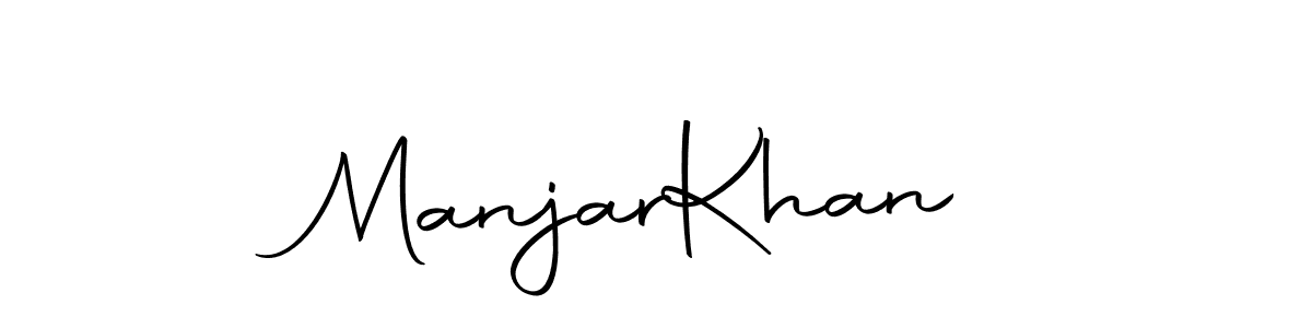 Design your own signature with our free online signature maker. With this signature software, you can create a handwritten (Autography-DOLnW) signature for name Manjar  Khan. Manjar  Khan signature style 10 images and pictures png