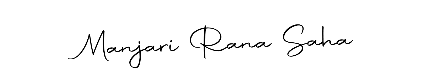 Create a beautiful signature design for name Manjari Rana Saha. With this signature (Autography-DOLnW) fonts, you can make a handwritten signature for free. Manjari Rana Saha signature style 10 images and pictures png