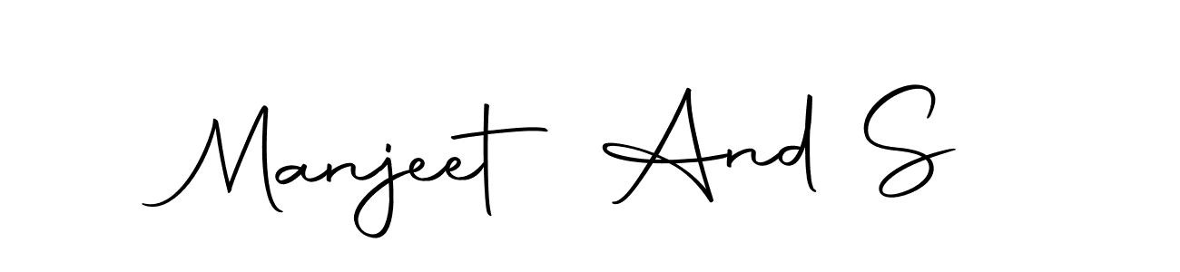 You should practise on your own different ways (Autography-DOLnW) to write your name (Manjeet And S) in signature. don't let someone else do it for you. Manjeet And S signature style 10 images and pictures png