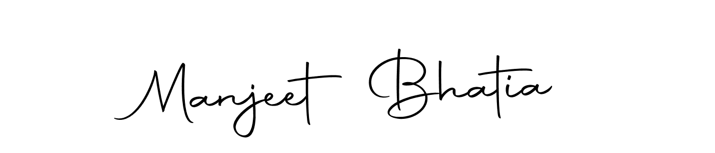 Use a signature maker to create a handwritten signature online. With this signature software, you can design (Autography-DOLnW) your own signature for name Manjeet Bhatia. Manjeet Bhatia signature style 10 images and pictures png