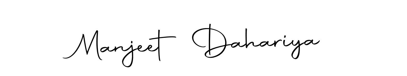 Create a beautiful signature design for name Manjeet Dahariya. With this signature (Autography-DOLnW) fonts, you can make a handwritten signature for free. Manjeet Dahariya signature style 10 images and pictures png