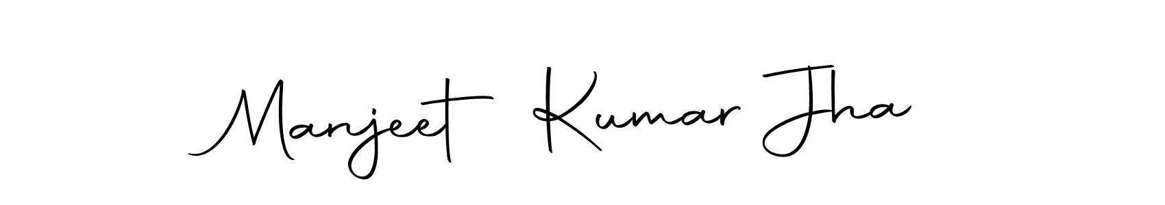 Create a beautiful signature design for name Manjeet Kumar Jha. With this signature (Autography-DOLnW) fonts, you can make a handwritten signature for free. Manjeet Kumar Jha signature style 10 images and pictures png