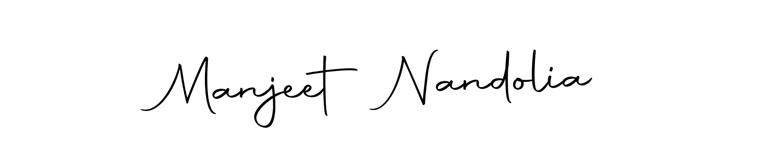 Create a beautiful signature design for name Manjeet Nandolia. With this signature (Autography-DOLnW) fonts, you can make a handwritten signature for free. Manjeet Nandolia signature style 10 images and pictures png