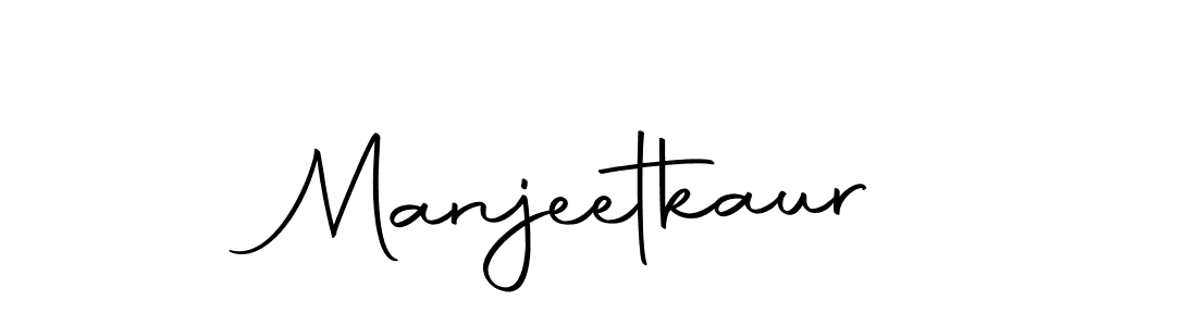 Design your own signature with our free online signature maker. With this signature software, you can create a handwritten (Autography-DOLnW) signature for name Manjeetkaur. Manjeetkaur signature style 10 images and pictures png