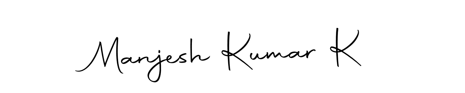 Here are the top 10 professional signature styles for the name Manjesh Kumar K. These are the best autograph styles you can use for your name. Manjesh Kumar K signature style 10 images and pictures png