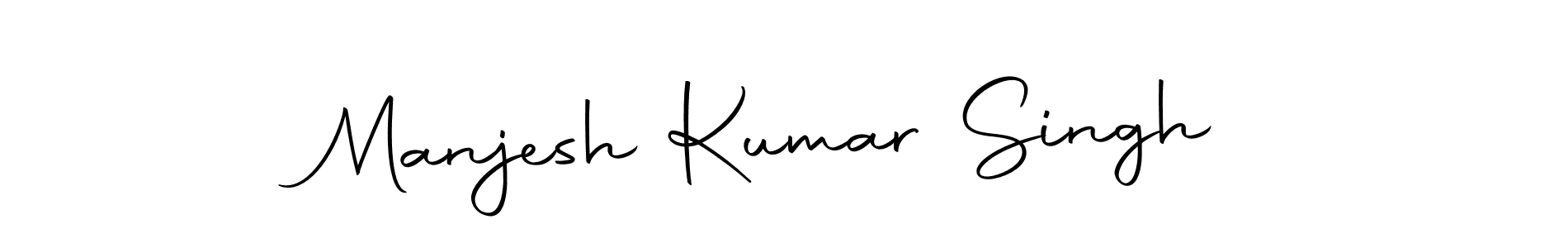 Make a beautiful signature design for name Manjesh Kumar Singh. With this signature (Autography-DOLnW) style, you can create a handwritten signature for free. Manjesh Kumar Singh signature style 10 images and pictures png