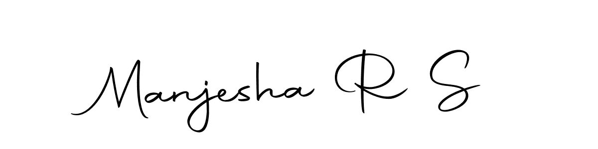 Design your own signature with our free online signature maker. With this signature software, you can create a handwritten (Autography-DOLnW) signature for name Manjesha R S. Manjesha R S signature style 10 images and pictures png