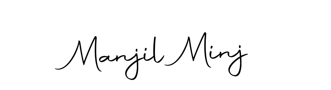 Make a beautiful signature design for name Manjil Minj. With this signature (Autography-DOLnW) style, you can create a handwritten signature for free. Manjil Minj signature style 10 images and pictures png