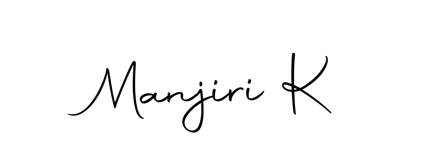 Make a beautiful signature design for name Manjiri K. With this signature (Autography-DOLnW) style, you can create a handwritten signature for free. Manjiri K signature style 10 images and pictures png