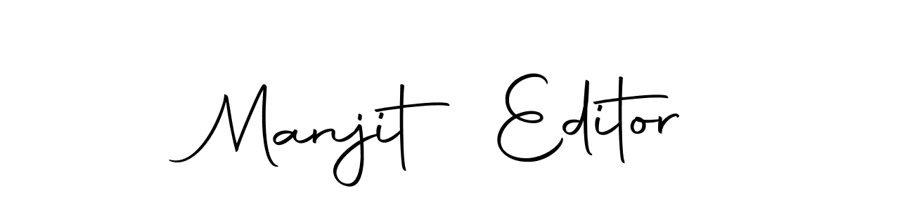 Use a signature maker to create a handwritten signature online. With this signature software, you can design (Autography-DOLnW) your own signature for name Manjit Editor. Manjit Editor signature style 10 images and pictures png