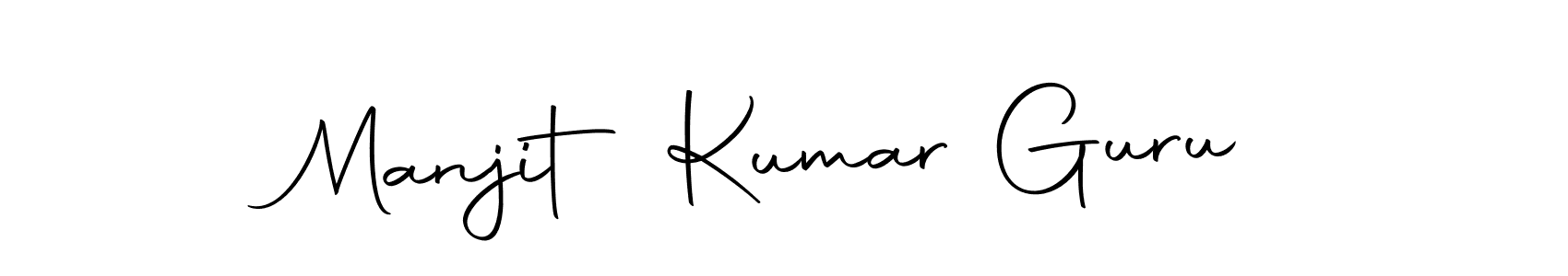 Use a signature maker to create a handwritten signature online. With this signature software, you can design (Autography-DOLnW) your own signature for name Manjit Kumar Guru. Manjit Kumar Guru signature style 10 images and pictures png