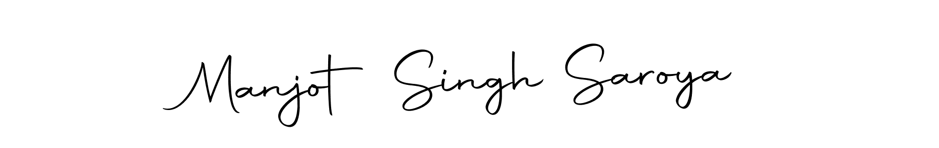 Make a beautiful signature design for name Manjot Singh Saroya. With this signature (Autography-DOLnW) style, you can create a handwritten signature for free. Manjot Singh Saroya signature style 10 images and pictures png