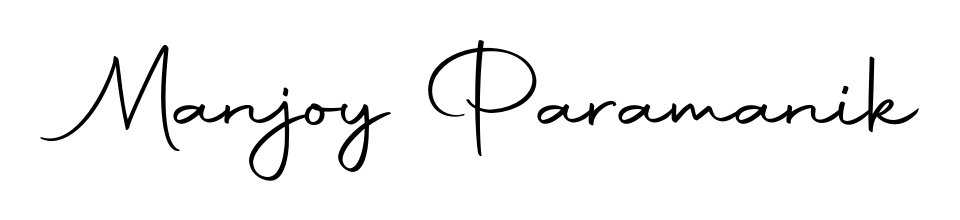 Discover how Manjoy Paramanik looks in an executive cursive font (Autography-DOLnW). Perfect for legal documents, invoices, and certificates. Manjoy Paramanik signature style 10 images and pictures png