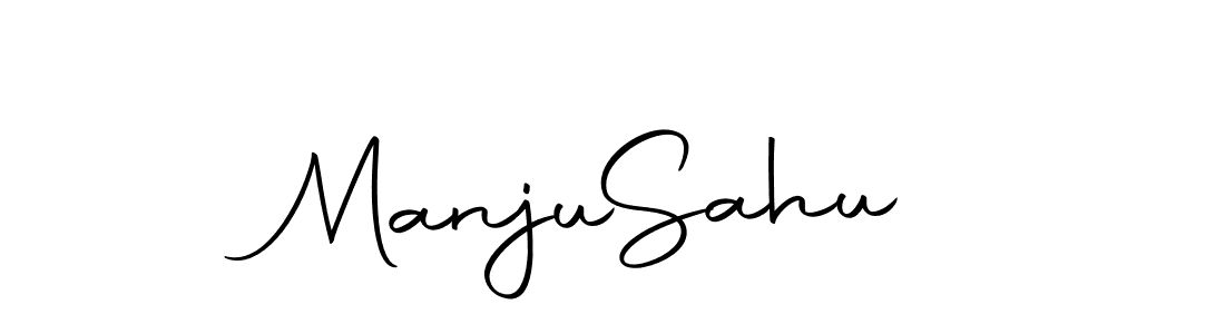 How to make Manju  Sahu name signature. Use Autography-DOLnW style for creating short signs online. This is the latest handwritten sign. Manju  Sahu signature style 10 images and pictures png