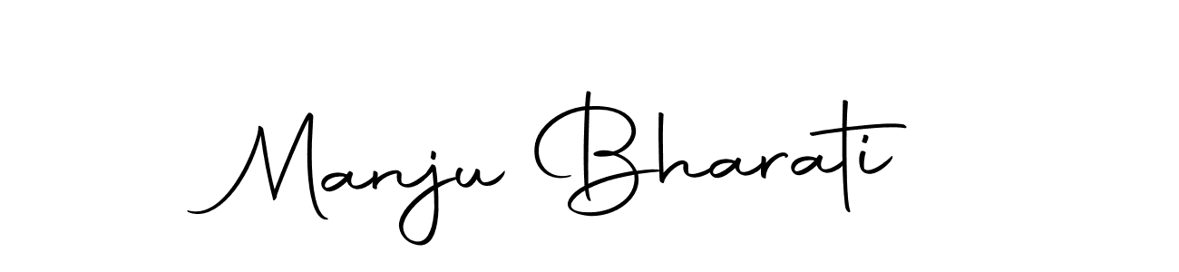 Design your own signature with our free online signature maker. With this signature software, you can create a handwritten (Autography-DOLnW) signature for name Manju Bharati. Manju Bharati signature style 10 images and pictures png