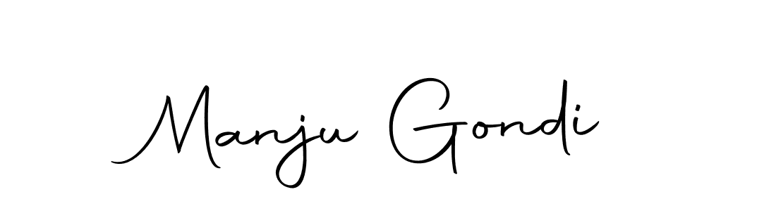 How to make Manju Gondi signature? Autography-DOLnW is a professional autograph style. Create handwritten signature for Manju Gondi name. Manju Gondi signature style 10 images and pictures png