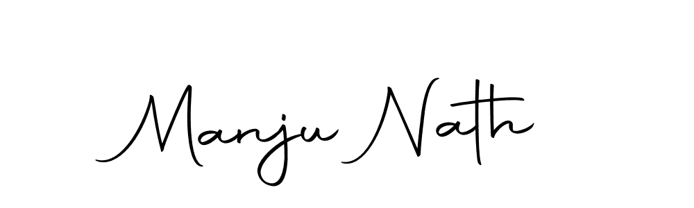 Make a beautiful signature design for name Manju Nath. With this signature (Autography-DOLnW) style, you can create a handwritten signature for free. Manju Nath signature style 10 images and pictures png