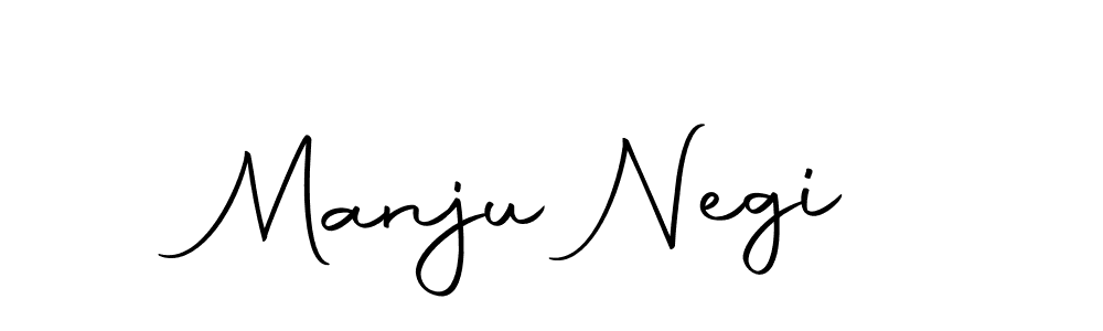 Create a beautiful signature design for name Manju Negi. With this signature (Autography-DOLnW) fonts, you can make a handwritten signature for free. Manju Negi signature style 10 images and pictures png