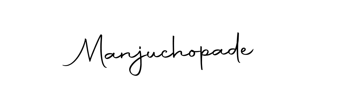 How to make Manjuchopade signature? Autography-DOLnW is a professional autograph style. Create handwritten signature for Manjuchopade name. Manjuchopade signature style 10 images and pictures png