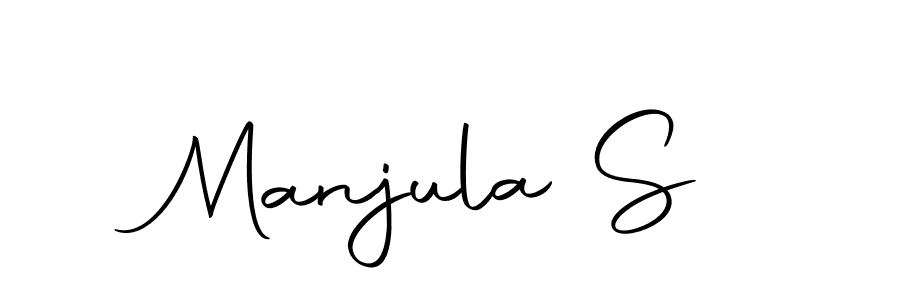 Make a beautiful signature design for name Manjula S. With this signature (Autography-DOLnW) style, you can create a handwritten signature for free. Manjula S signature style 10 images and pictures png