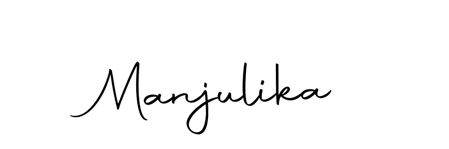 Similarly Autography-DOLnW is the best handwritten signature design. Signature creator online .You can use it as an online autograph creator for name Manjulika. Manjulika signature style 10 images and pictures png