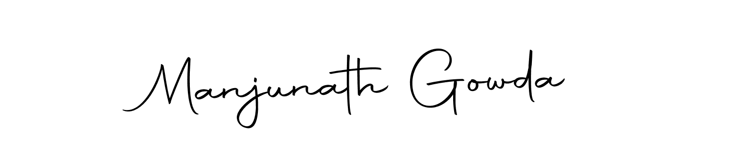 Design your own signature with our free online signature maker. With this signature software, you can create a handwritten (Autography-DOLnW) signature for name Manjunath Gowda. Manjunath Gowda signature style 10 images and pictures png