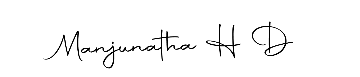 How to make Manjunatha H D signature? Autography-DOLnW is a professional autograph style. Create handwritten signature for Manjunatha H D name. Manjunatha H D signature style 10 images and pictures png