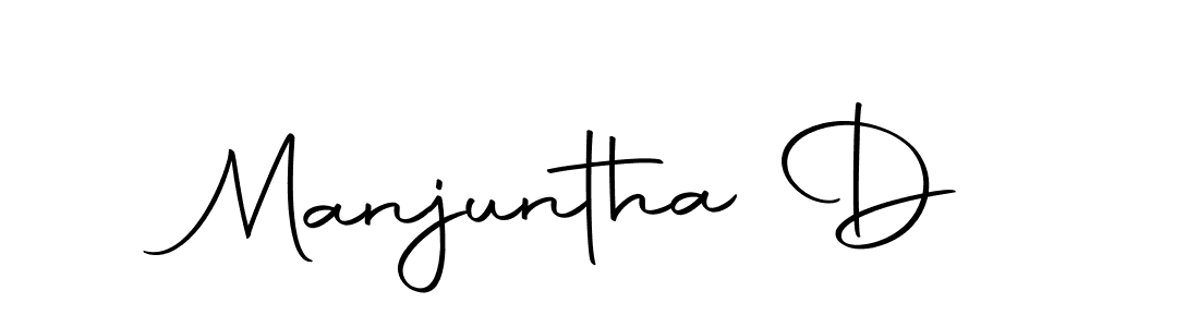 Use a signature maker to create a handwritten signature online. With this signature software, you can design (Autography-DOLnW) your own signature for name Manjuntha D. Manjuntha D signature style 10 images and pictures png