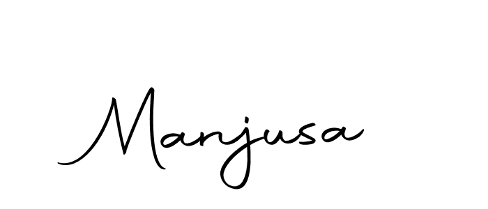 Design your own signature with our free online signature maker. With this signature software, you can create a handwritten (Autography-DOLnW) signature for name Manjusa. Manjusa signature style 10 images and pictures png