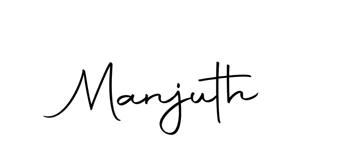 How to make Manjuth name signature. Use Autography-DOLnW style for creating short signs online. This is the latest handwritten sign. Manjuth signature style 10 images and pictures png