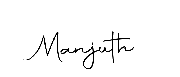 How to make Manjuth name signature. Use Autography-DOLnW style for creating short signs online. This is the latest handwritten sign. Manjuth signature style 10 images and pictures png