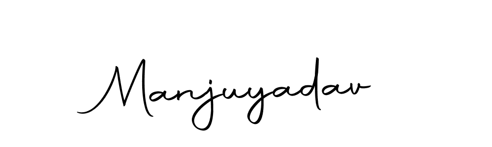 Use a signature maker to create a handwritten signature online. With this signature software, you can design (Autography-DOLnW) your own signature for name Manjuyadav. Manjuyadav signature style 10 images and pictures png
