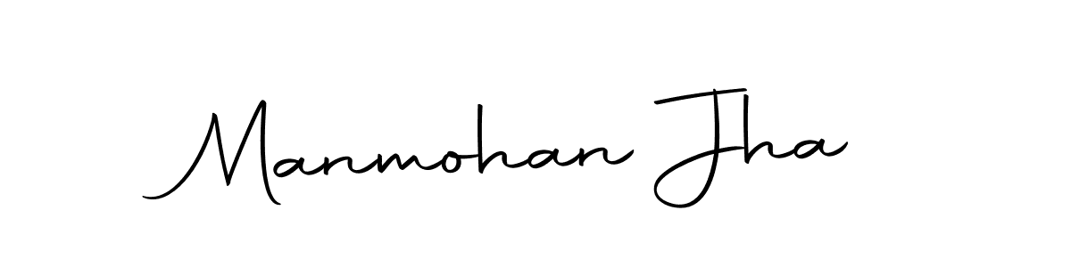 How to make Manmohan Jha name signature. Use Autography-DOLnW style for creating short signs online. This is the latest handwritten sign. Manmohan Jha signature style 10 images and pictures png