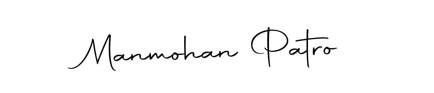 How to make Manmohan Patro name signature. Use Autography-DOLnW style for creating short signs online. This is the latest handwritten sign. Manmohan Patro signature style 10 images and pictures png