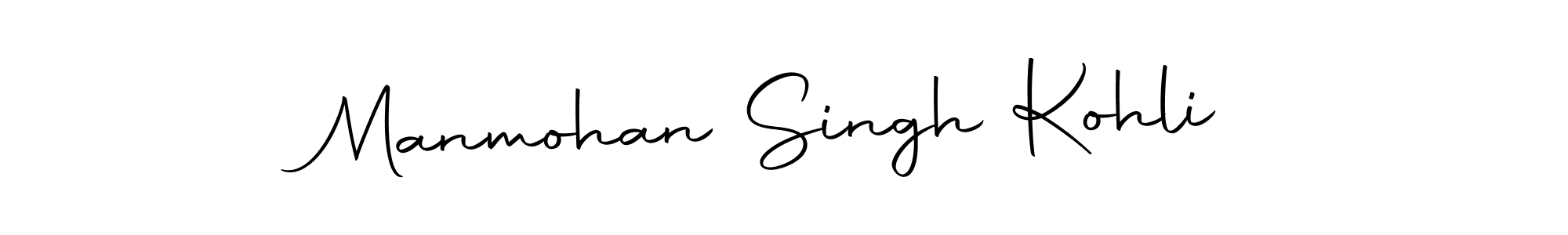 Create a beautiful signature design for name Manmohan Singh Kohli. With this signature (Autography-DOLnW) fonts, you can make a handwritten signature for free. Manmohan Singh Kohli signature style 10 images and pictures png