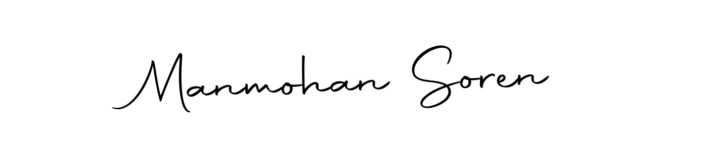 Create a beautiful signature design for name Manmohan Soren. With this signature (Autography-DOLnW) fonts, you can make a handwritten signature for free. Manmohan Soren signature style 10 images and pictures png