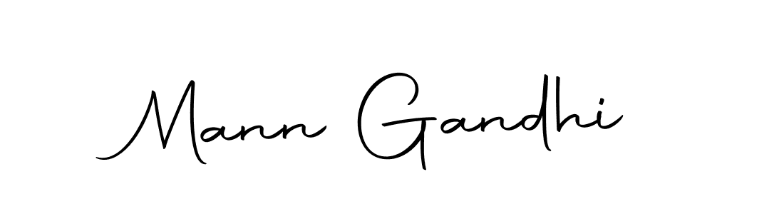 Create a beautiful signature design for name Mann Gandhi. With this signature (Autography-DOLnW) fonts, you can make a handwritten signature for free. Mann Gandhi signature style 10 images and pictures png